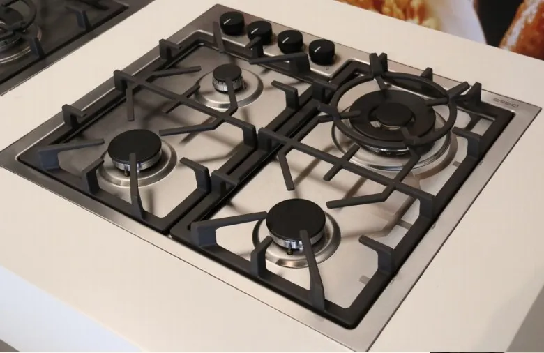 Four Burner Gas Cooker Top View Four Burner Gas Cooker Top View